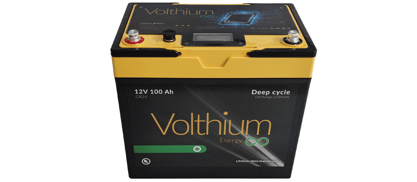 Batterie 12.8V 100Ah, Écran LCD, Groupe 24